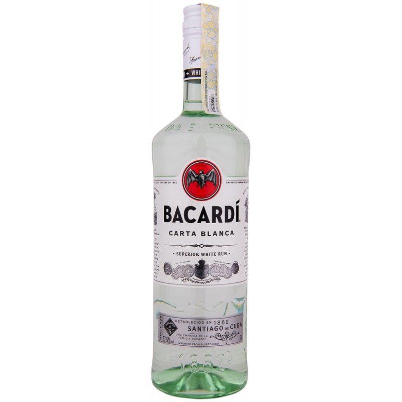 BACARDI CARTA BLANCA 37.5% 1x1L