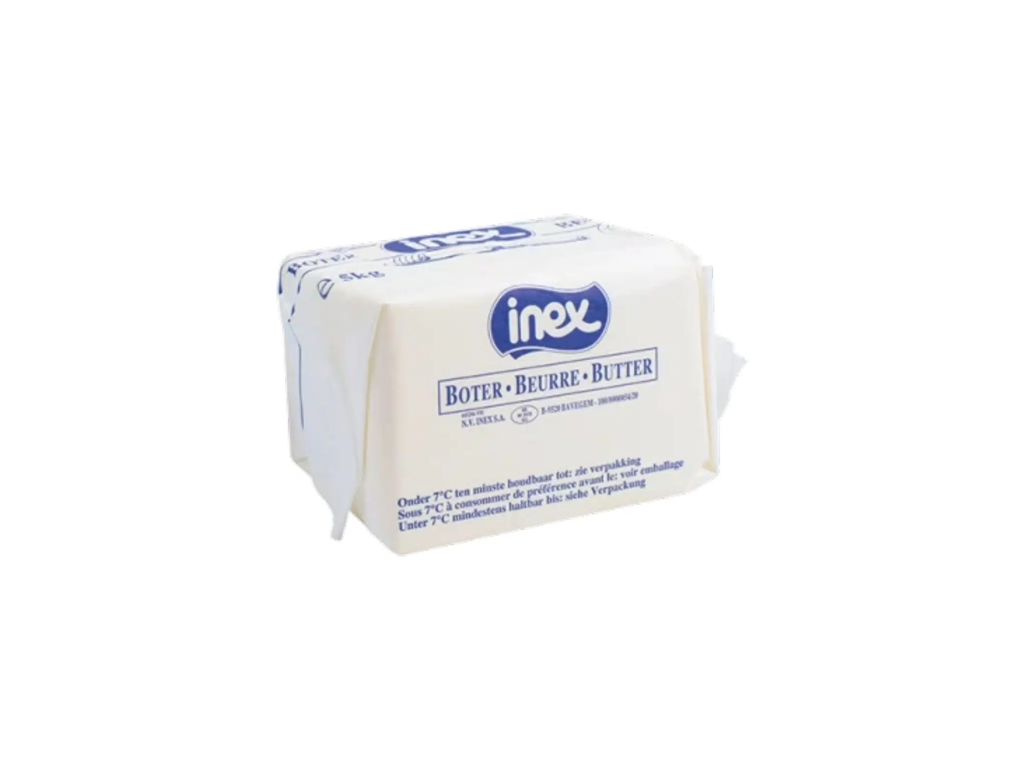 BOTERKLOMP ZONDER ZOUT INEX 1x5kg