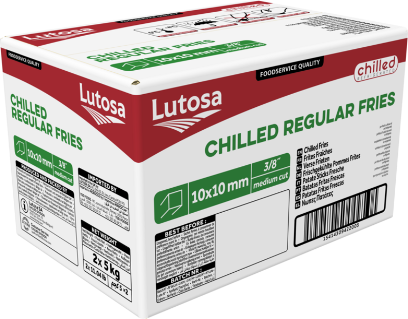VERSE FRIETEN LUTOSA 10mm.2x5kg