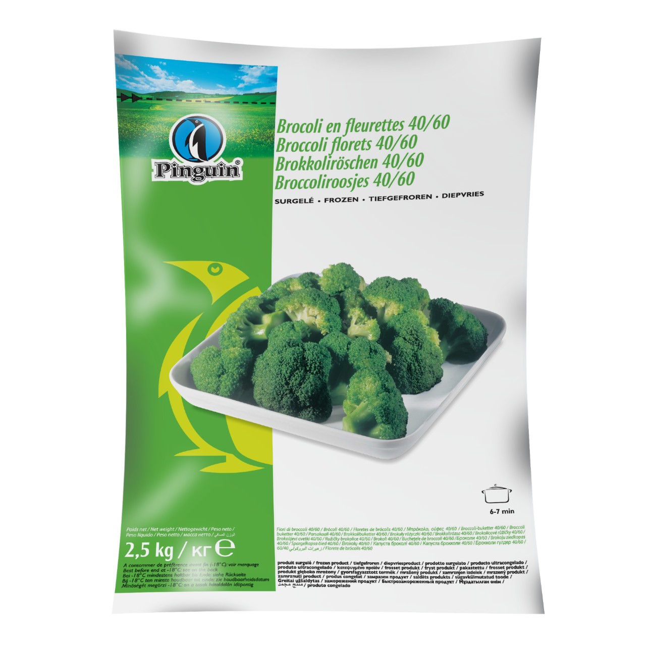 BROCCOLIROOSJES 4/6 PINGUIN 1x2.5kg